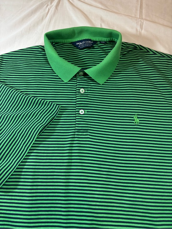Polo Ralph Lauren Other - Polo Golf Ralph Lauren Men's XXL Green Navy Striped Polo Shirt Golf Preppy